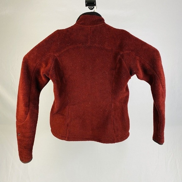 VTG Patagonia Womens Red Polartec Polyester Full Zip Pile Jacket Medium M - Picture 7 of 9